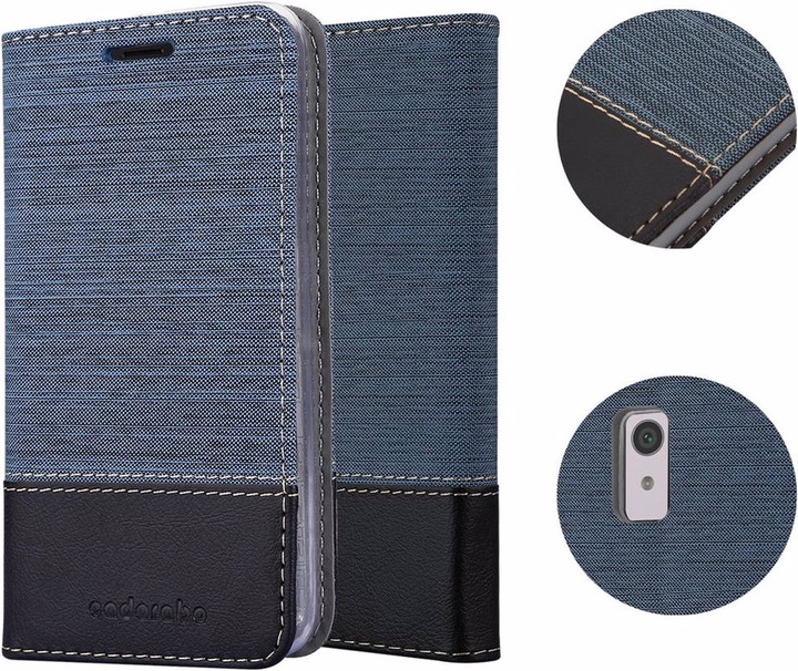 Produktbild Cadorabo Book Jeans Optik Cover (Sony Xperia XA1)