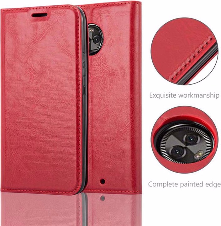 Actual product image Cadorabo Book Invisible Magnet Cover (Motorola Moto X4)
