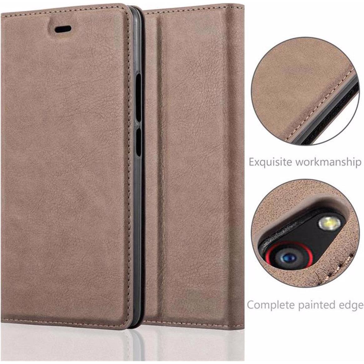 Thumbnail - Cadorabo Book Invisible Magnet Cover (ZTE Nubia Z9 Max), Smartphone Hülle, Braun