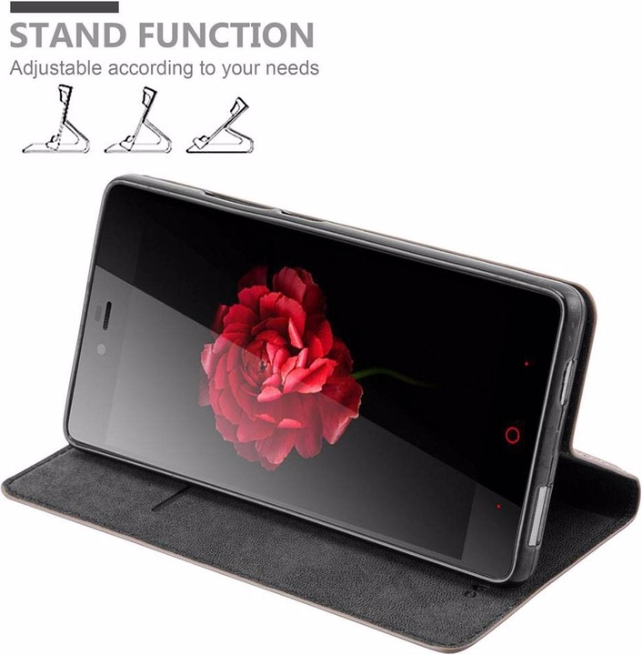 Actual product image Cadorabo Book Invisible Magnet Cover (ZTE Nubia Z9 Max)