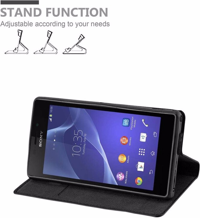 Produktbild Cadorabo Book Invisible Magnet Cover (Sony Xperia M2 Aqua)