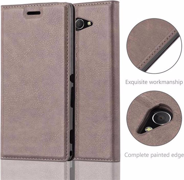Productafbeelding Cadorabo Boek Onzichtbare Magneethoes (Xperia M2 Aqua)