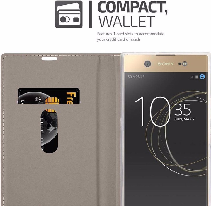 Produktbild Cadorabo Book Jeans Optik Cover (Sony Xperia XA1 Ultra)