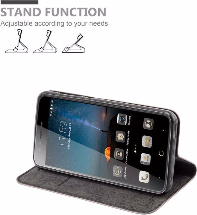 Actual product image Cadorabo Book Invisible Magnet Cover (ZTE Blade A612)