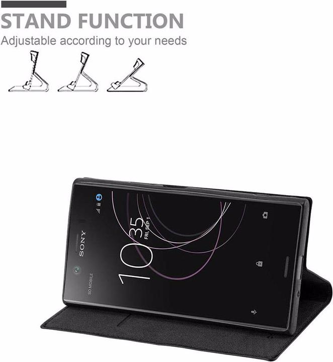 Actual product image Cadorabo Book Invisible Magnet Cover (Sony Xperia XZ1)