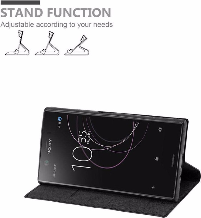 Actual product image Cadorabo Book Invisible Magnet Cover (Sony Xperia XZ1)