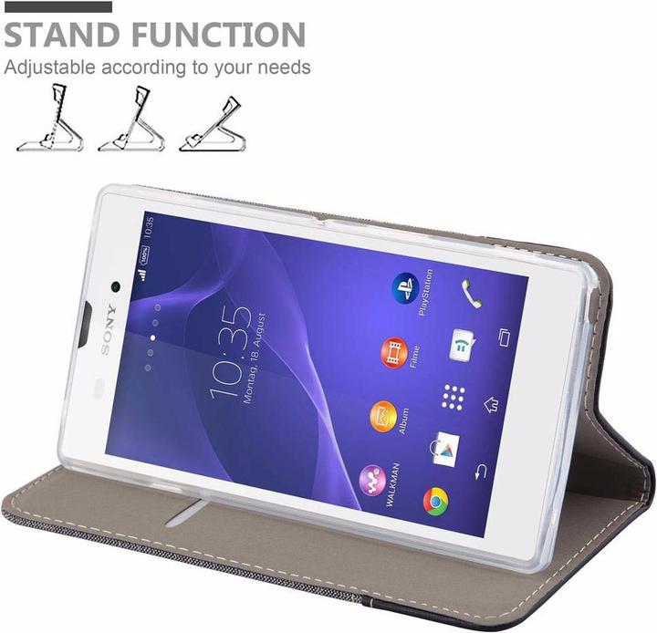 Image du produit Cadorabo Couverture look jeans Book (Sony Xperia T2 Ultra)