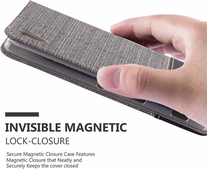 Actual product image Cadorabo Book Jeans Optics Cover (Sony Xperia T2 Ultra)