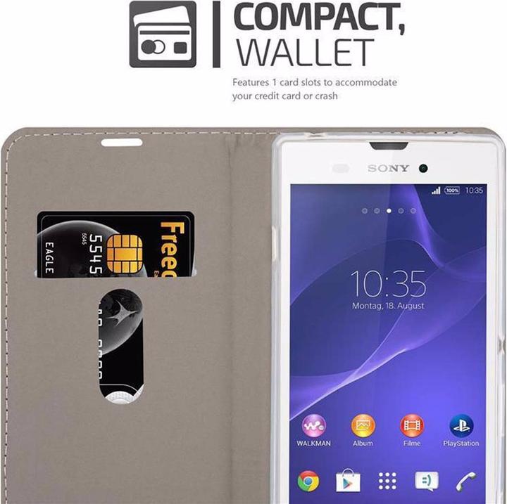 Image du produit Cadorabo Couverture look jeans Book (Sony Xperia T2 Ultra)