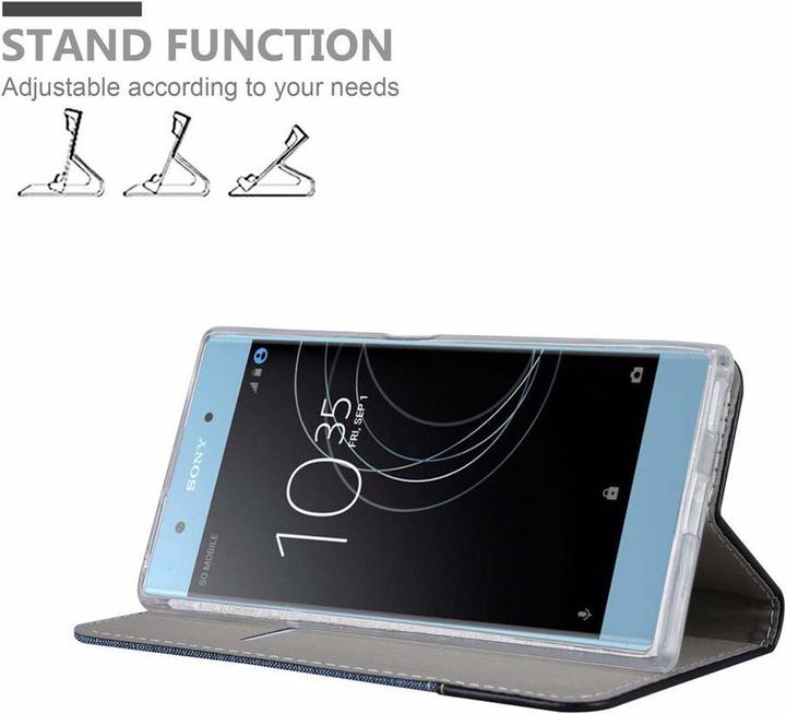 Produktbild Cadorabo Book Jeans Optik Cover (Sony Xperia XA1 Plus)