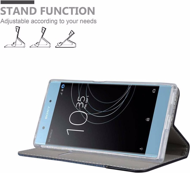 Image du produit Cadorabo Couverture look jeans Book (Sony Xperia XA1 Plus)