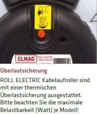Produktbild Elmag automatischer Kabelaufroller PROFI 230 Roll Electric (18 m, 1.50 mm²)