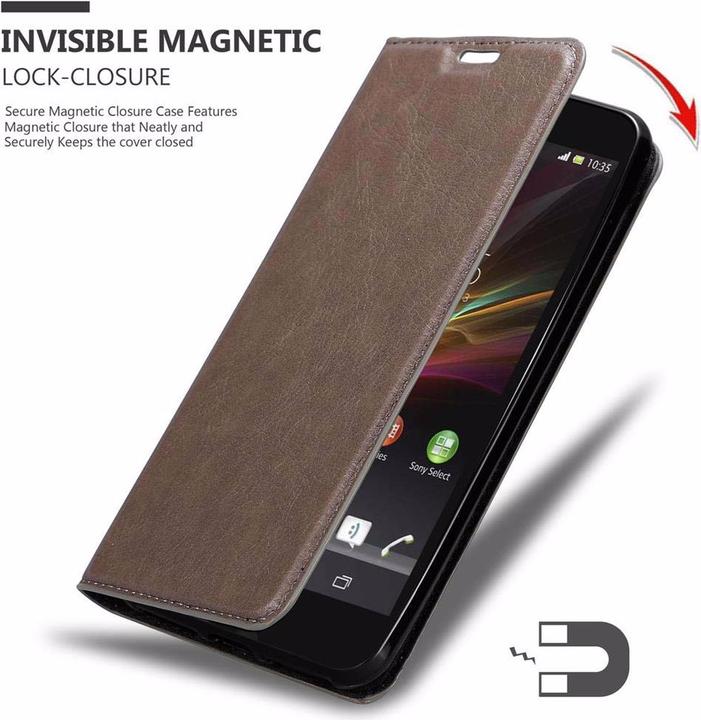Productafbeelding Cadorabo Boek Onzichtbare Magneethoes (Xperia Z)