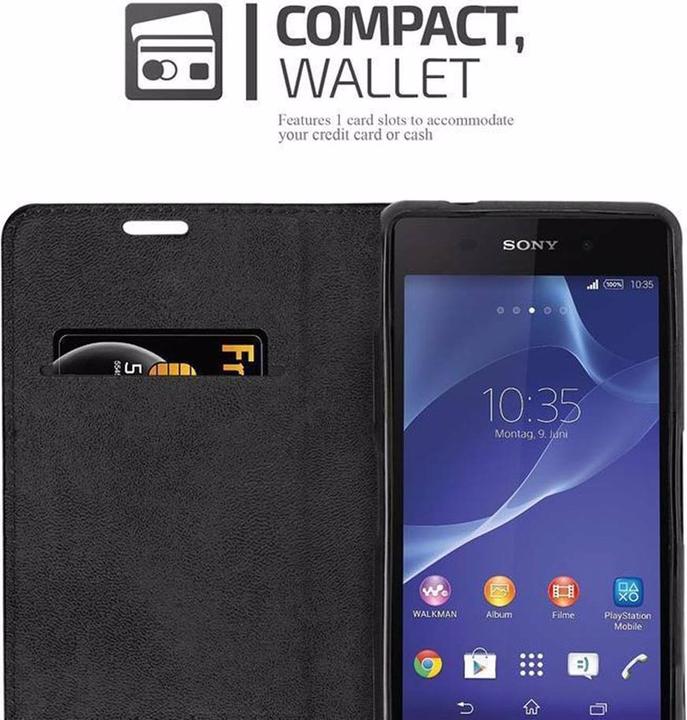 Actual product image Cadorabo Book Invisible Magnet Cover (Sony Xperia Z2 Compact)