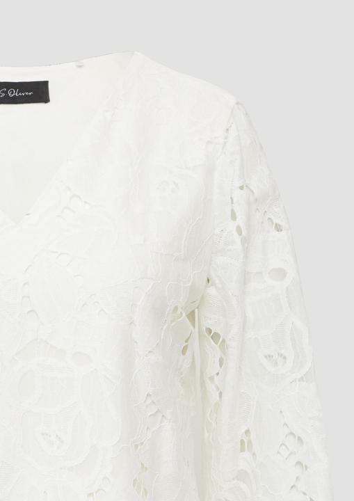 Immagine prodotto s.Oliver Bluse Bluse aus Spitze mit Jerseyfutter und V-Ausschnitt (36)