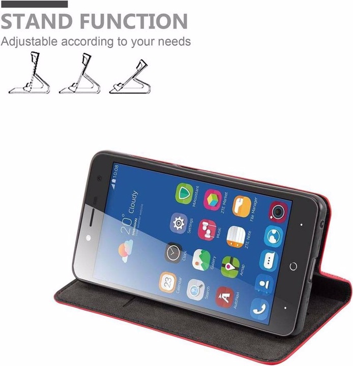 Actual product image Cadorabo Book Invisible Magnet Cover (ZTE Blade L7)