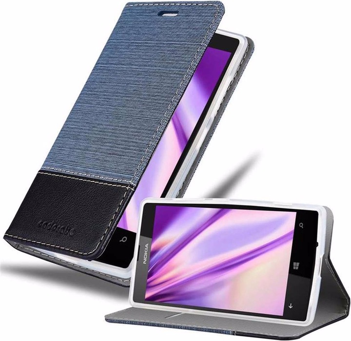 Produktbild Cadorabo Book Jeans Optik Cover (Nokia Lumia 520)