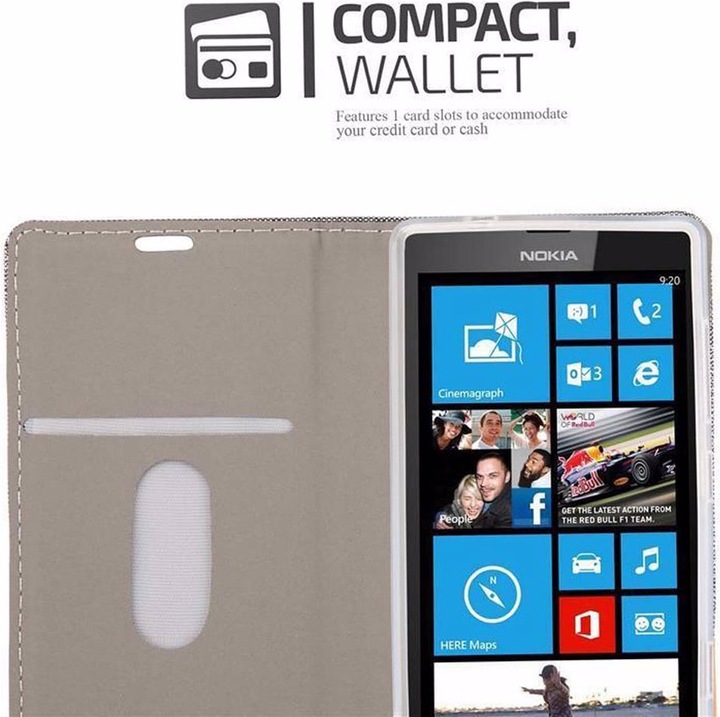 Produktbild Cadorabo Book Jeans Optik Cover (Nokia Lumia 520)