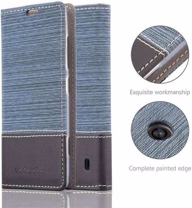 Produktbild Cadorabo Book Jeans Optik Cover (Nokia Lumia 520)