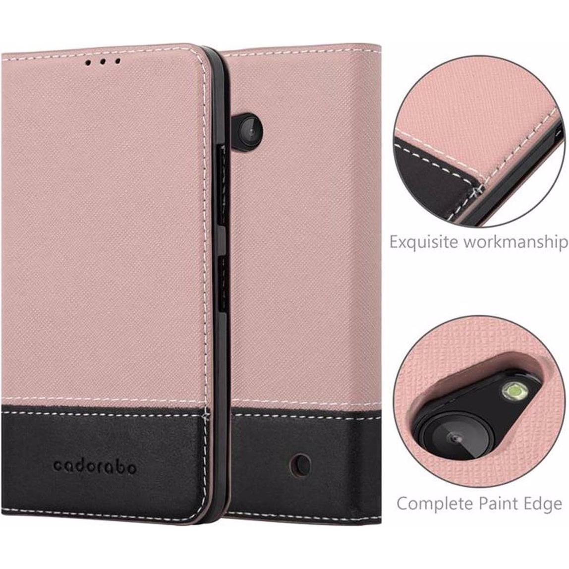 Thumbnail - Cadorabo Book X-Wallet Cover (Microsoft Lumia 640), Smartphone Hülle, Rosa