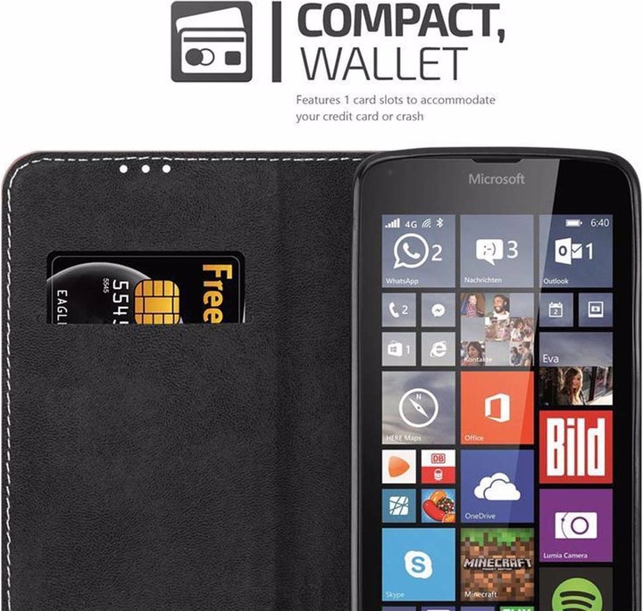 Actual product image Cadorabo Book X Wallet Cover (Microsoft Lumia 640)