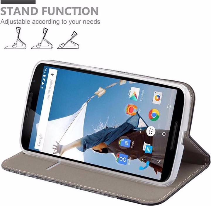 Produktbild Cadorabo Book Jeans Optik Cover (Motorola Nexus 6)