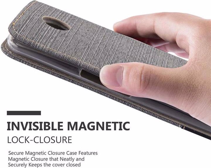 Produktbild Cadorabo Book Jeans Optik Cover (Motorola Nexus 6)