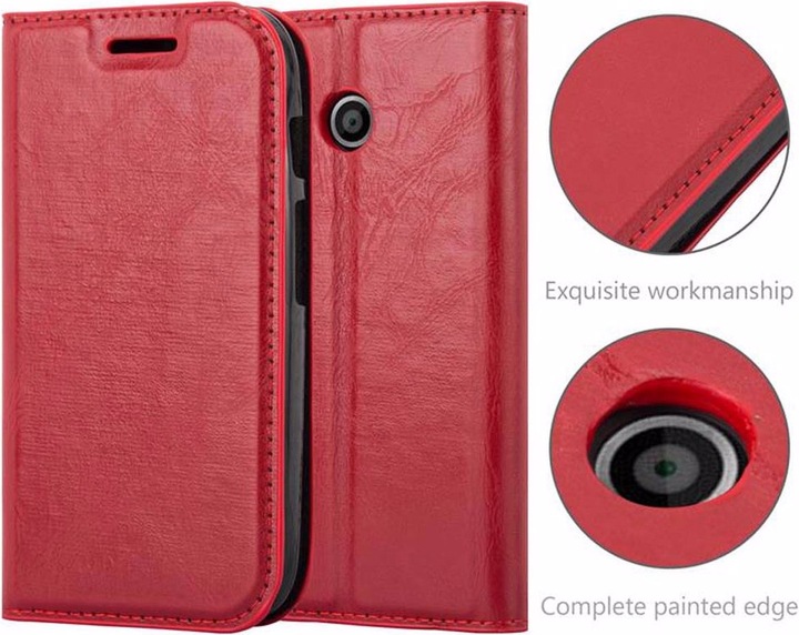 Actual product image Cadorabo Book Invisible Magnet Cover (Motorola Moto E)