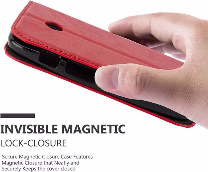 Actual product image Cadorabo Book Invisible Magnet Cover (Motorola Moto E)