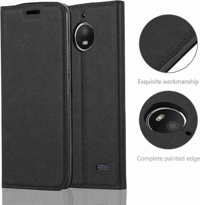 Actual product image Cadorabo Book Invisible Magnet Cover (Motorola Moto E4)