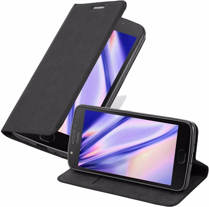 Actual product image Cadorabo Book Invisible Magnet Cover (Motorola Moto E4 Plus)