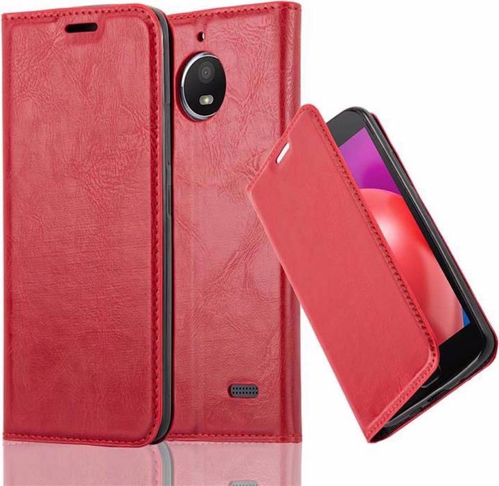 Actual product image Cadorabo Book Invisible Magnet Cover (Motorola Moto E4)