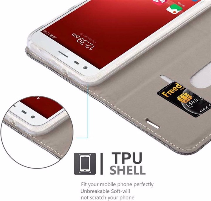 Produktbild Cadorabo Book Jeans Optik Cover (ZTE Blade S6)
