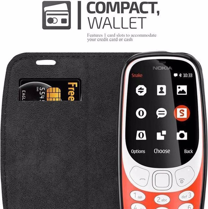 Immagine prodotto Cadorabo Copertina magnetica invisibile del libro (Nokia 3310 3G)