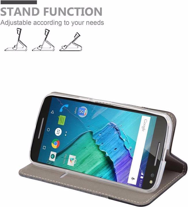 Produktbild Cadorabo Book Jeans Optik Cover (Motorola Moto X Style)