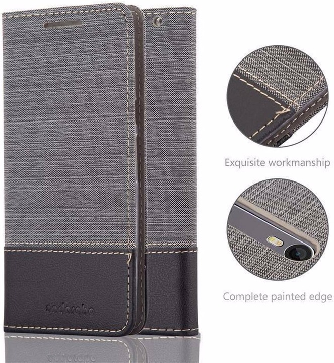 Produktbild Cadorabo Book Jeans Optik Cover (Motorola Moto X Style)