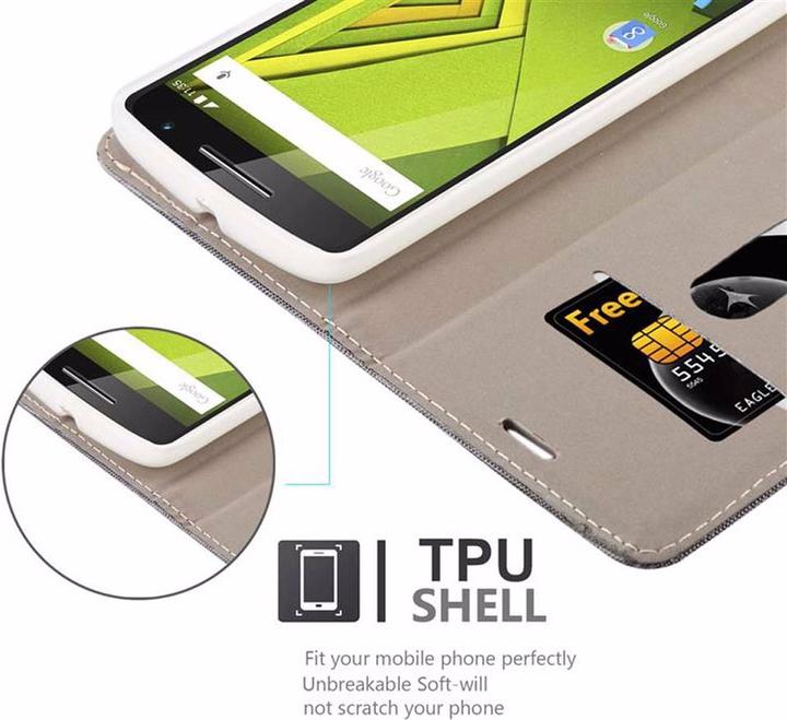 Actual product image Cadorabo Book Jeans Optics Cover (Motorola Moto X Play)