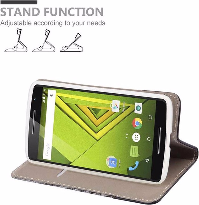 Image du produit Cadorabo Couverture look jeans Book (Motorola Moto X Play)