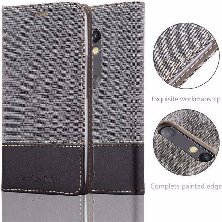 Actual product image Cadorabo Book Jeans Optics Cover (Motorola Moto X Play)