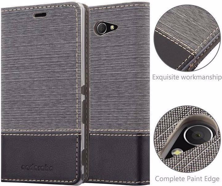 Actual product image Cadorabo Book Jeans Optics Cover (Sony Xperia M2, Sony Xperia M2 Aqua)