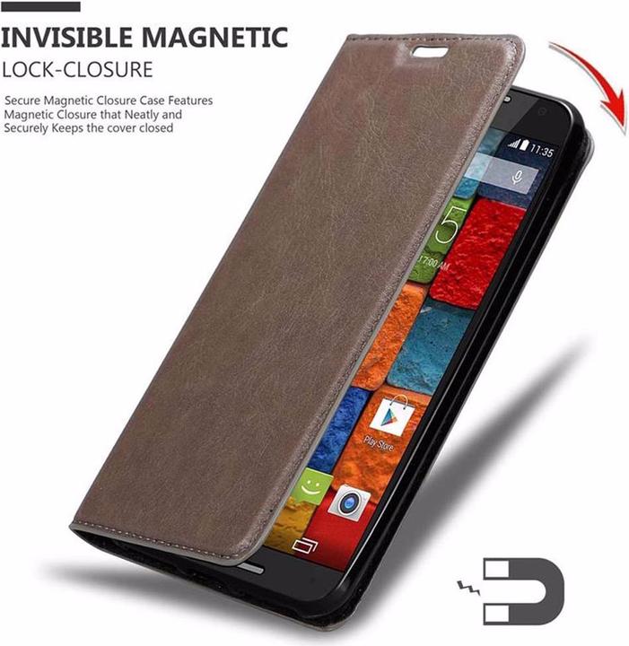 Productafbeelding Cadorabo Boek Onzichtbare Magneethoes (Motorola Moto X2)