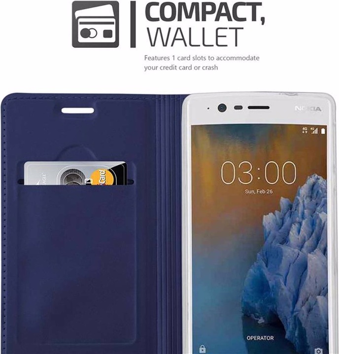 Actual product image Cadorabo Book Classy Style Cover (OnePlus 3)