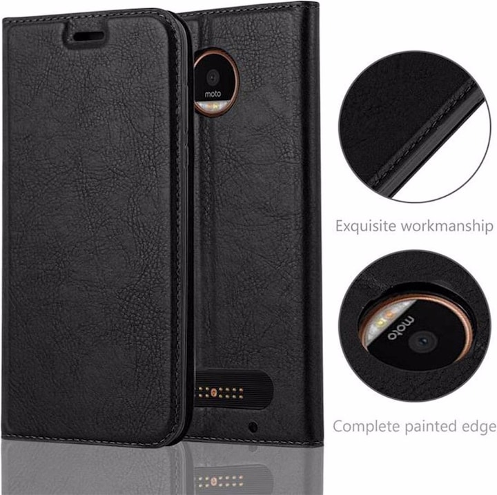 Actual product image Cadorabo Book Invisible Magnet Cover (Motorola Moto Z2)