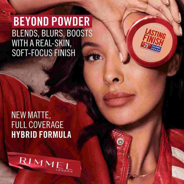 Actual product image Rimmel London Lasting Finish 25H Compact Powder Foundation (005 Ivory)