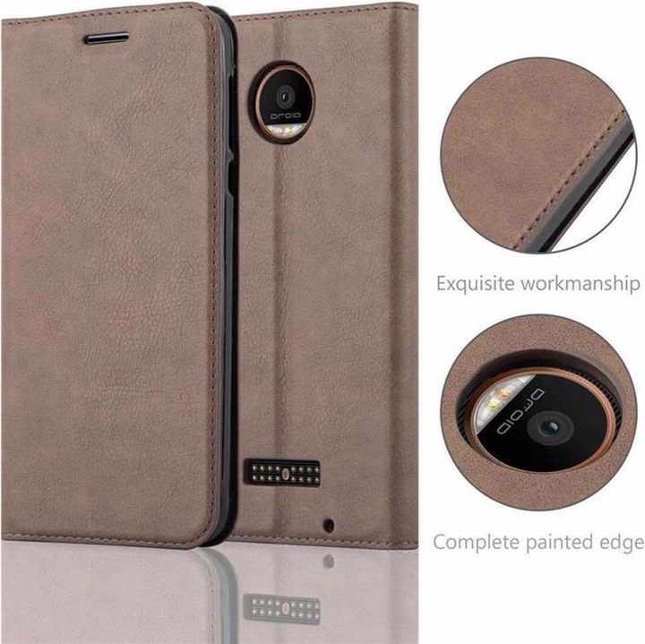 Actual product image Cadorabo Book Invisible Magnet Cover (Motorola Moto Z Force)