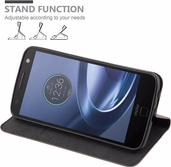 Actual product image Cadorabo Book Invisible Magnet Cover (Motorola Moto Z Force)