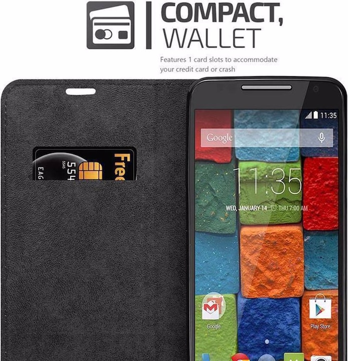 Immagine prodotto Cadorabo Copertina magnetica invisibile del libro (Motorola Moto X2)
