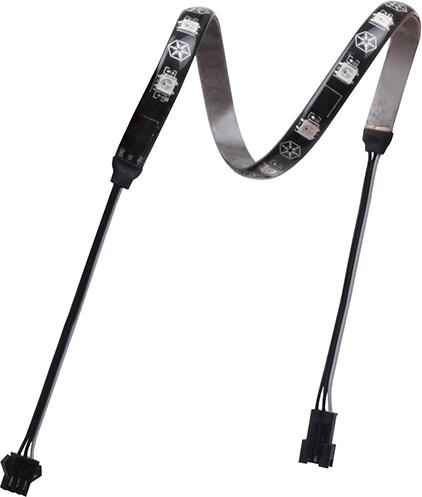 Actual product image Silverstone SST-LS03 - Bright RGB LED Light Strip for modding PC cases, 30cm, 12 pieces adre (RGB)