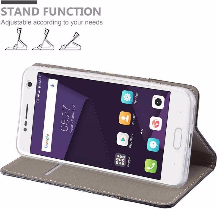 Produktbild Cadorabo Book Jeans Optik Cover (ZTE Blade V8)
