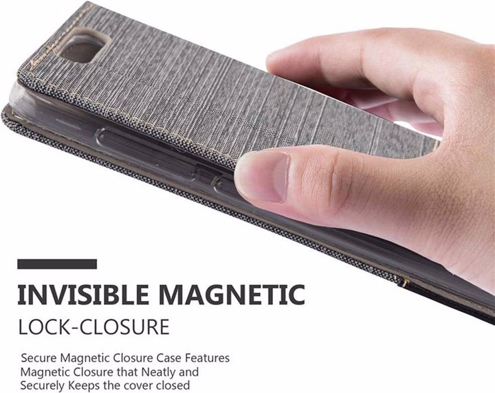 Produktbild Cadorabo Book Jeans Optik Cover (ZTE Blade V8)